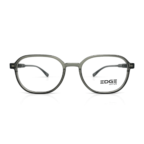 EDGE Smoke Grey Geometric Eyeglasses