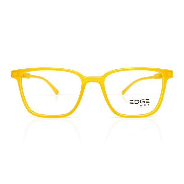 EDGE Amber Yellow Square Eyeglasses