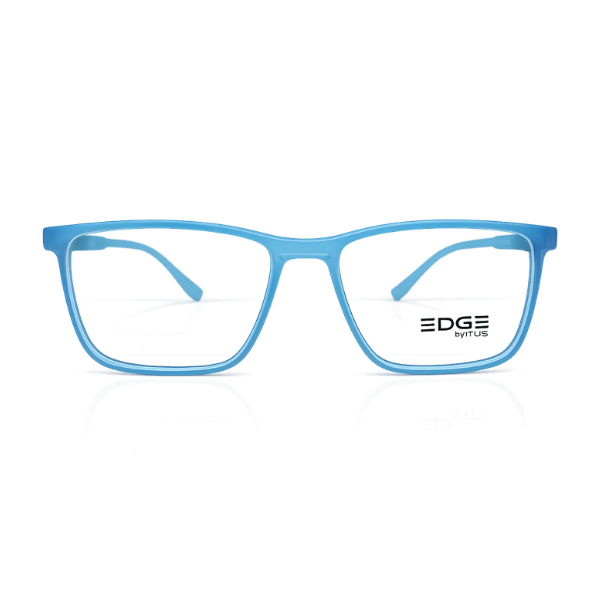 EDGE Sky Blue Rectangle Eyeglasses