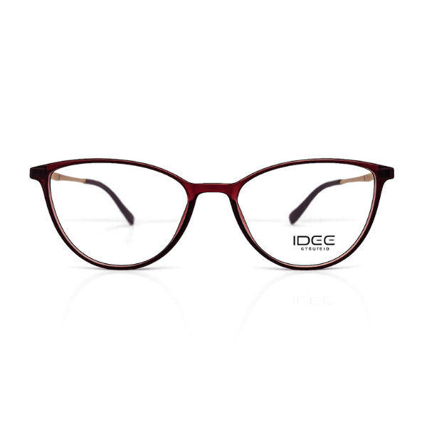 IDEE Burgundy Cat-Eye Eyeglasses