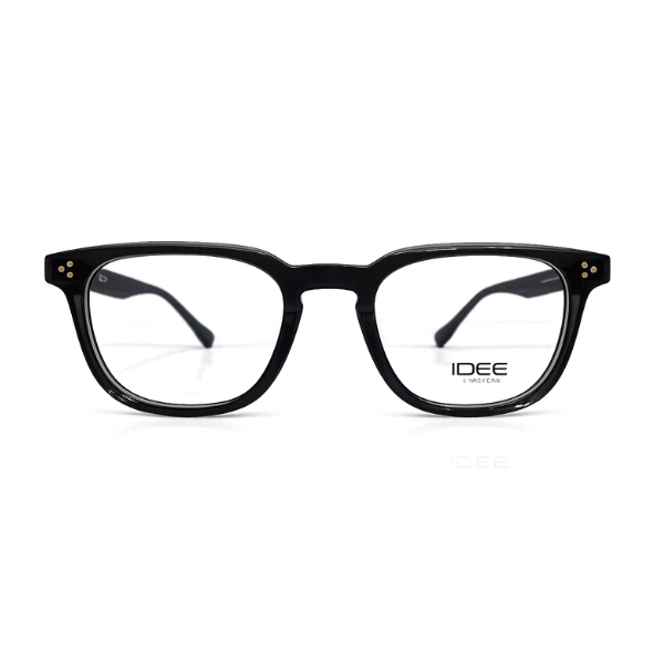 IDEE Black Square Acetate Eyeglasses