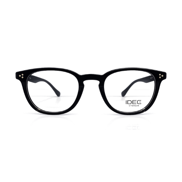 IDEE Black Round Acetate Eyeglasses