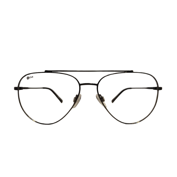 NOVA Black Metal Aviator Eyeglasses