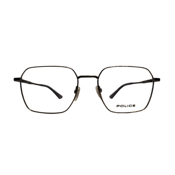 Police Gunmetal Geometric Frame