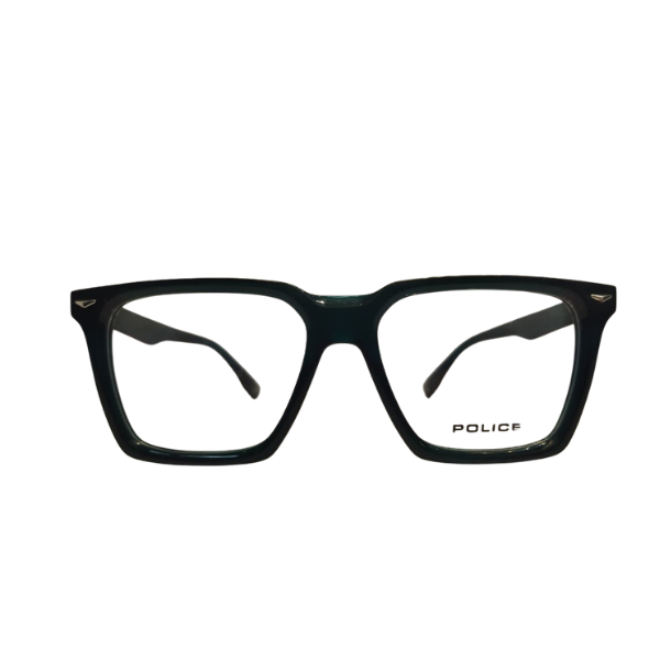 Police Matte Black Rectangle Frame