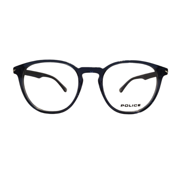 Police Navy Round Frame