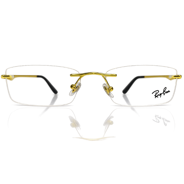 Ray-Ban Gold Rimless Frame