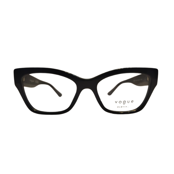Vogue Black Bold Cat-Eye Frame