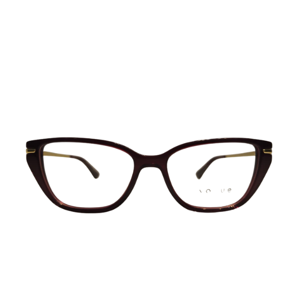 Vogue Burgundy Slim Cat-Eye Frame